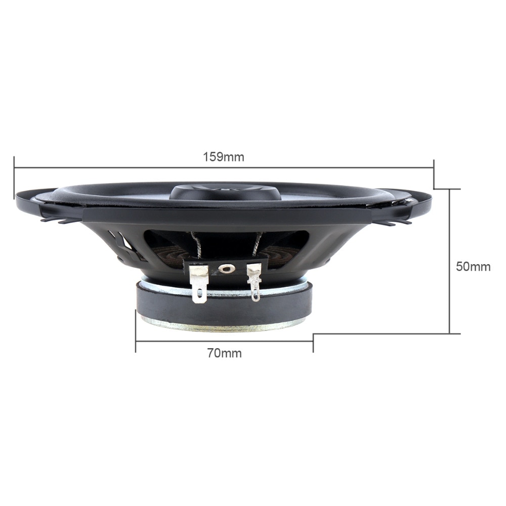 2 stuks 6.5 Inch Full Range Frequentie Luidspreker LABO 2 Way Auto Coaxiale Hifi Speaker Voertuig deur Auto Audio