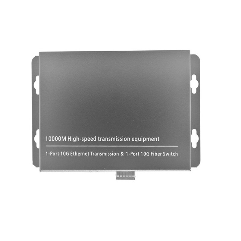 10G Media converter 1 SFP + slot e 1 10G/1G/100M auto adaptive RJ45 porte a parete di tipo desktop di
