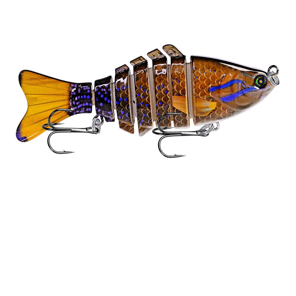 1 pçs pesca iscas corrico nadar minnow wobbler multi-seção duro bait100mm15g artificial crankbait jerkbait pesca tacklelure: 9