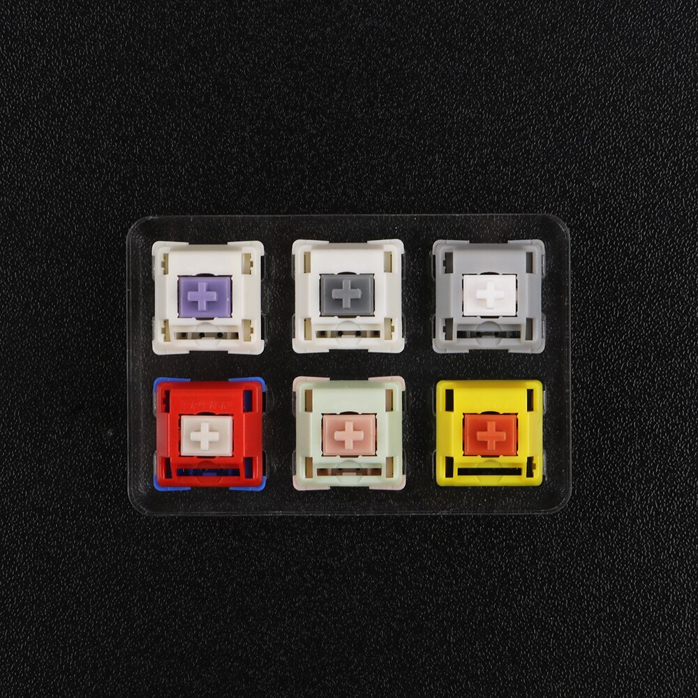 SP STAR Switch Tester Purple Grey Meteor Orange Nightlight Mechanical Keyboard Switch Body Kit w/Acrylic Blank Base Keycaps: 6 test