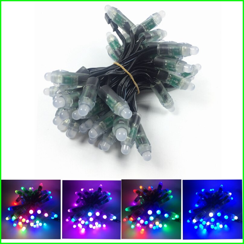 9mm CD12V LED Pixel Module String Lights – Red, Green, White Christmas Curtain Lights