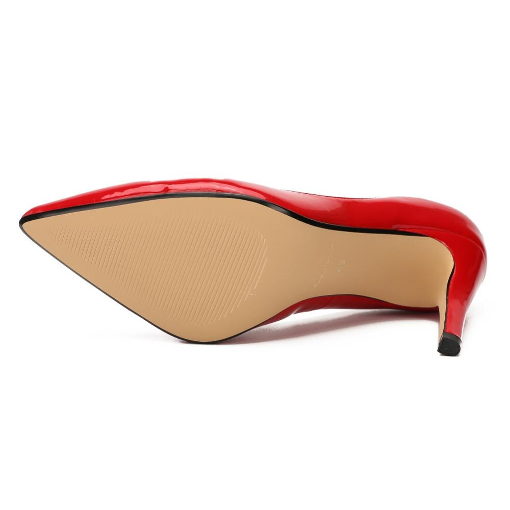 4&quot; Drag Queen Trans Queer Crossdresser Men&#39;s Stiletto Pointed Toe Red Patent Leather Pumps Plus Size EUR 40-48 Women Shoes