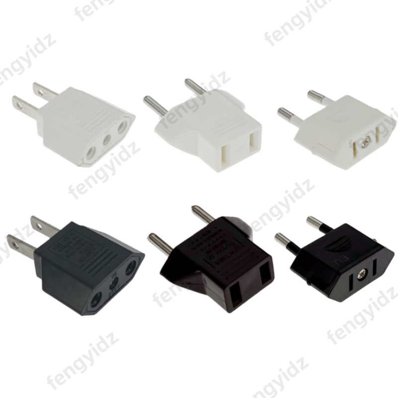 1/5/10 st. usa till eu amerikansk reseadapter 2 -stifts 4.0mm europeisk eu till usa-kontakt nätadapter omvandlare eluttag