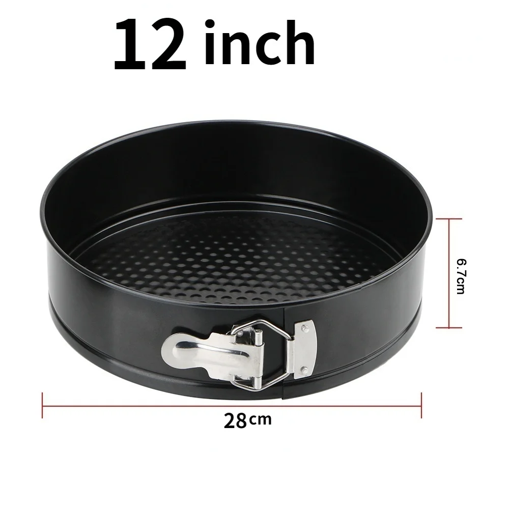 Removable Bottom Non-Stick Metal Bake Mould Round Cake Pan Bakeware Carbon Steel Cakes Molds Kitchen Accessories: MULTI
