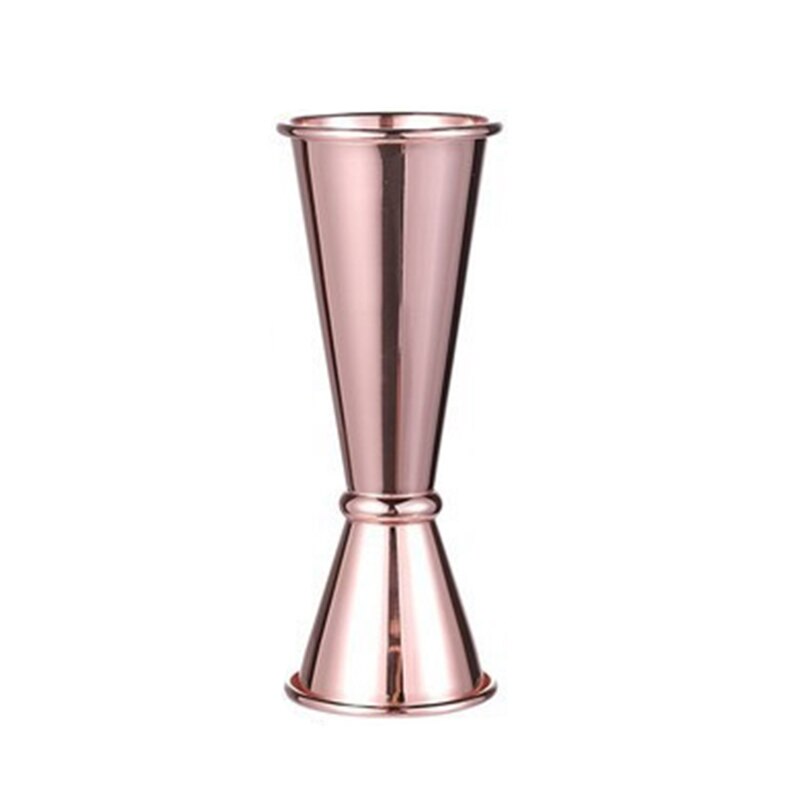 cocktail scala tazza oncia tazza sbarra accessori cucina in acciaio inox doppia testa misurino barista misura Jigger per sbarra: rosa oro 30 45ml