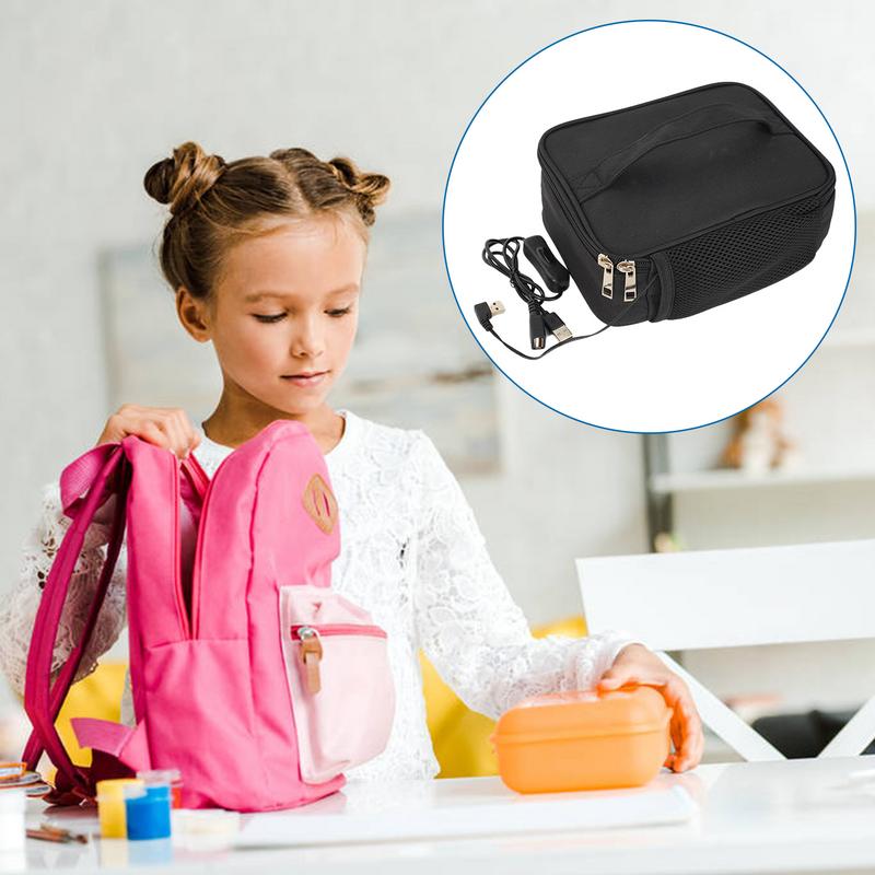 Mini microondas portátil para coche, horno eléctrico USB, caja de Picnic de calentamiento rápido para viajes, Camping, comida, cocina, accesorios de viaje