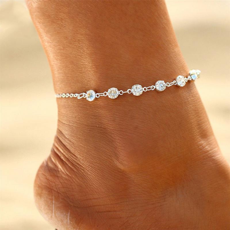 Charmant Crystal Armband Bruid Sieraden Enkelband Voor Vrouwen Meisje Enkel Been Voet Sieraden Ketting #137