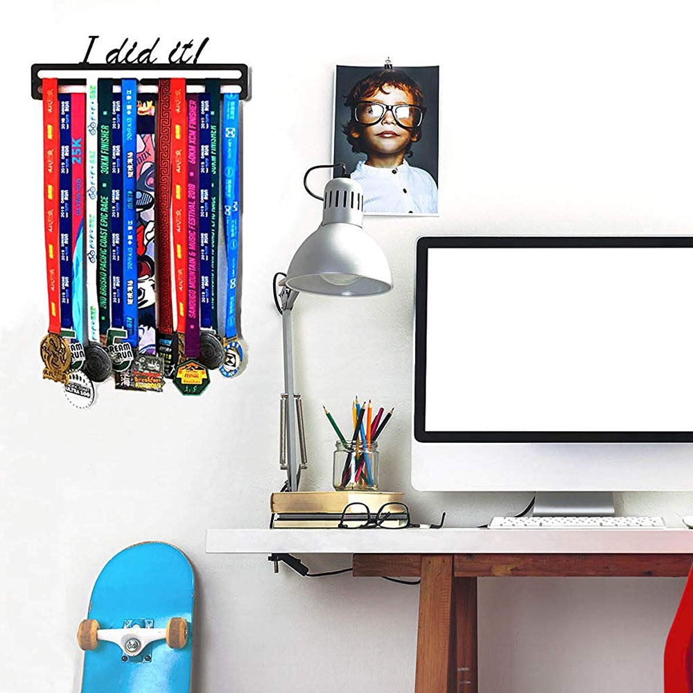 Medal Hanger Swim Gymnastics Souvenirs Wall Decoration Medal Hanger Rack Display Metal Marathon Kids Sports Medals Stand