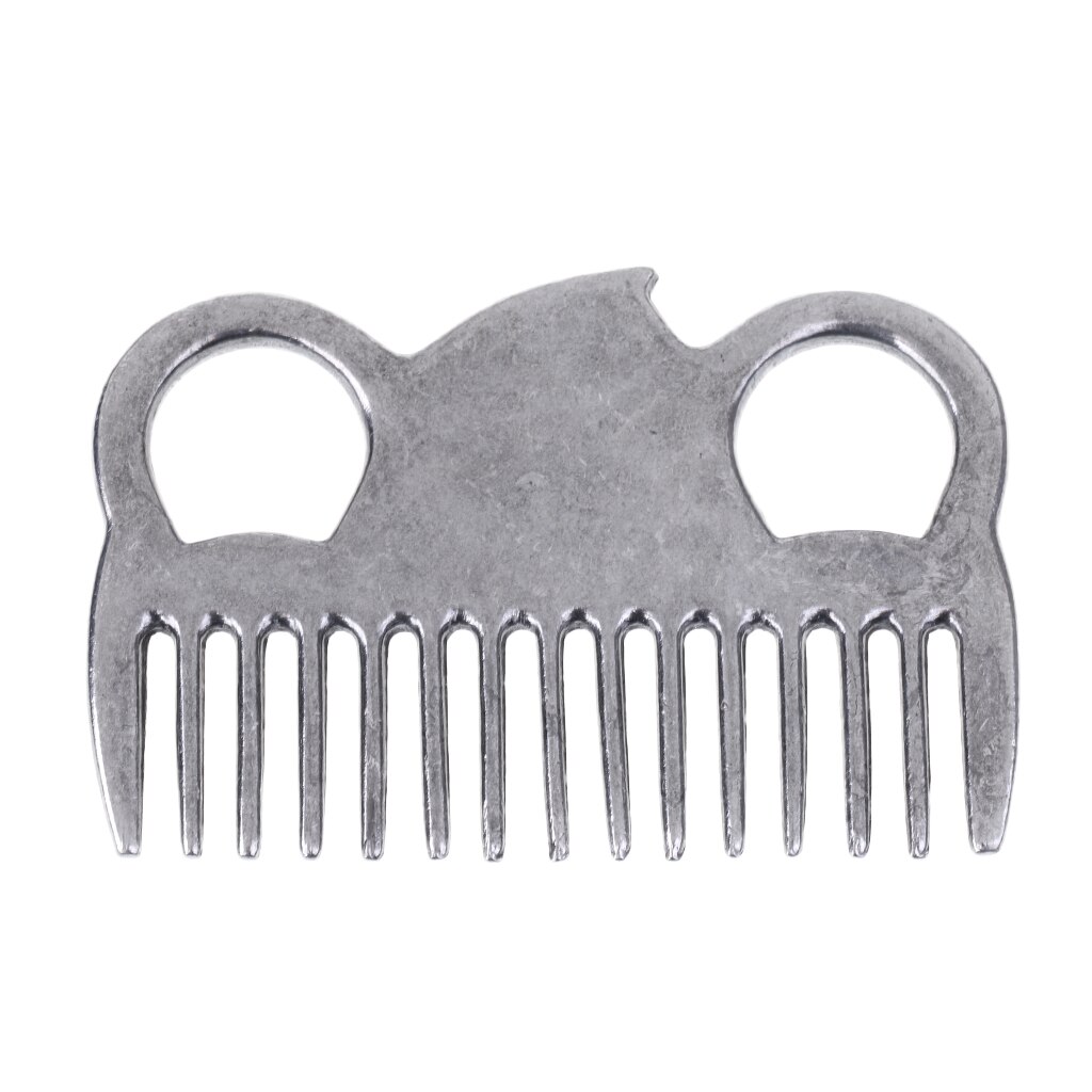 Premium Stainless Steel Pony Horse Grooming Comb Currycomb Equestrian Tools