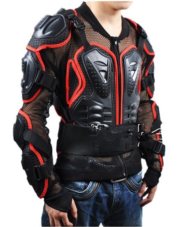Motorcykler panser beskyttelse motocross jakke beskytter moto cross bryst ryg beskyttelse beskyttelsesudstyr to farve