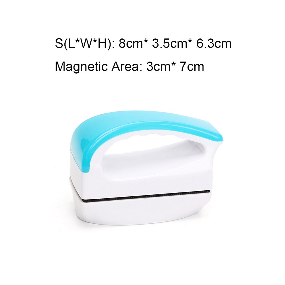 Magnetische Aquarium Borstel Aquarium Accessoires Decoratio Cleaner Drijvende Clean Aquarium Aquarium Glas Gereedschappen Schoon AA0050: Light Blue-S