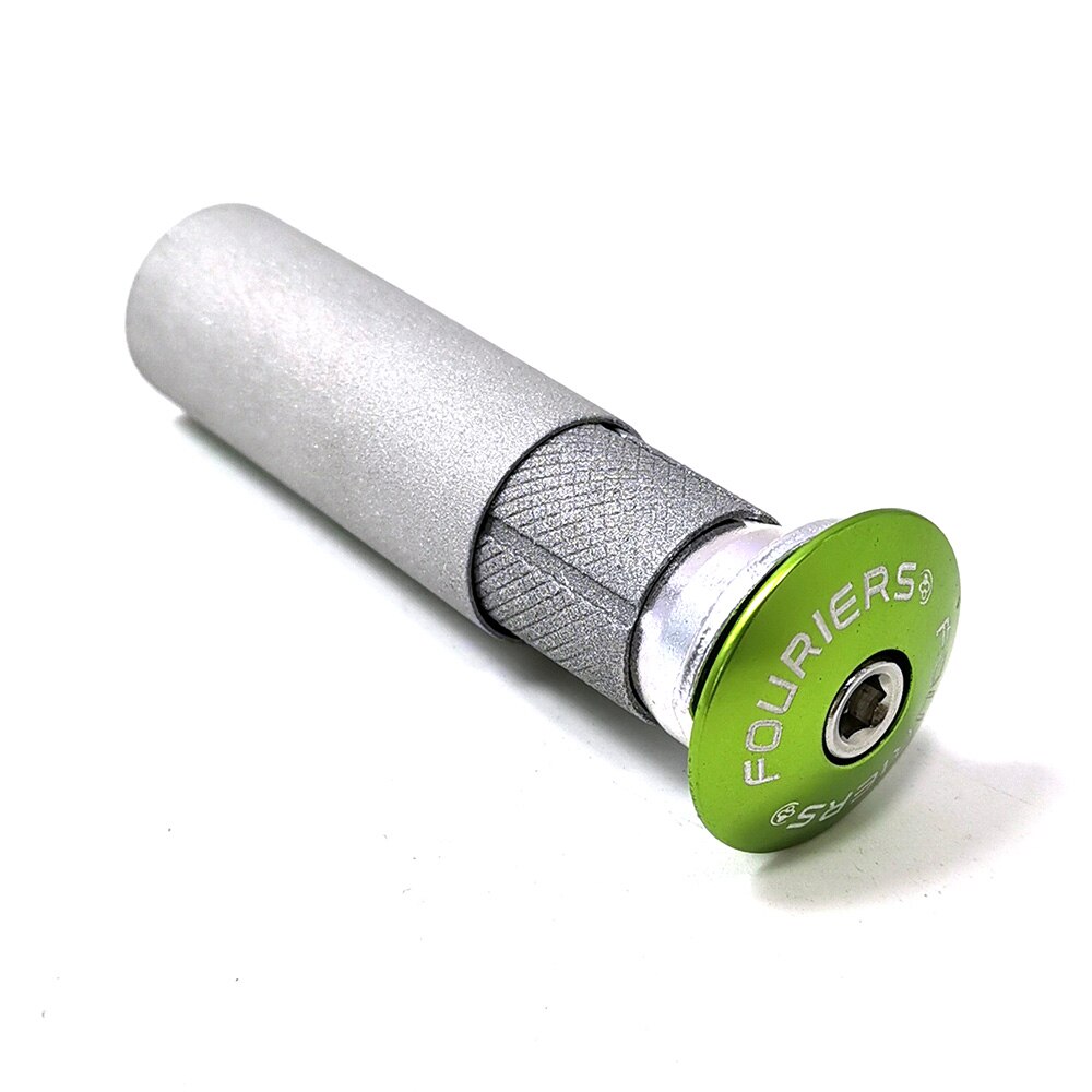 Fouriers Alluminum alloy Headset Expander Plug Stem Top Cap For 28.6mm 1 1/8" Steerer Carbon Fork Headsets Bicycle expander: Apple Green