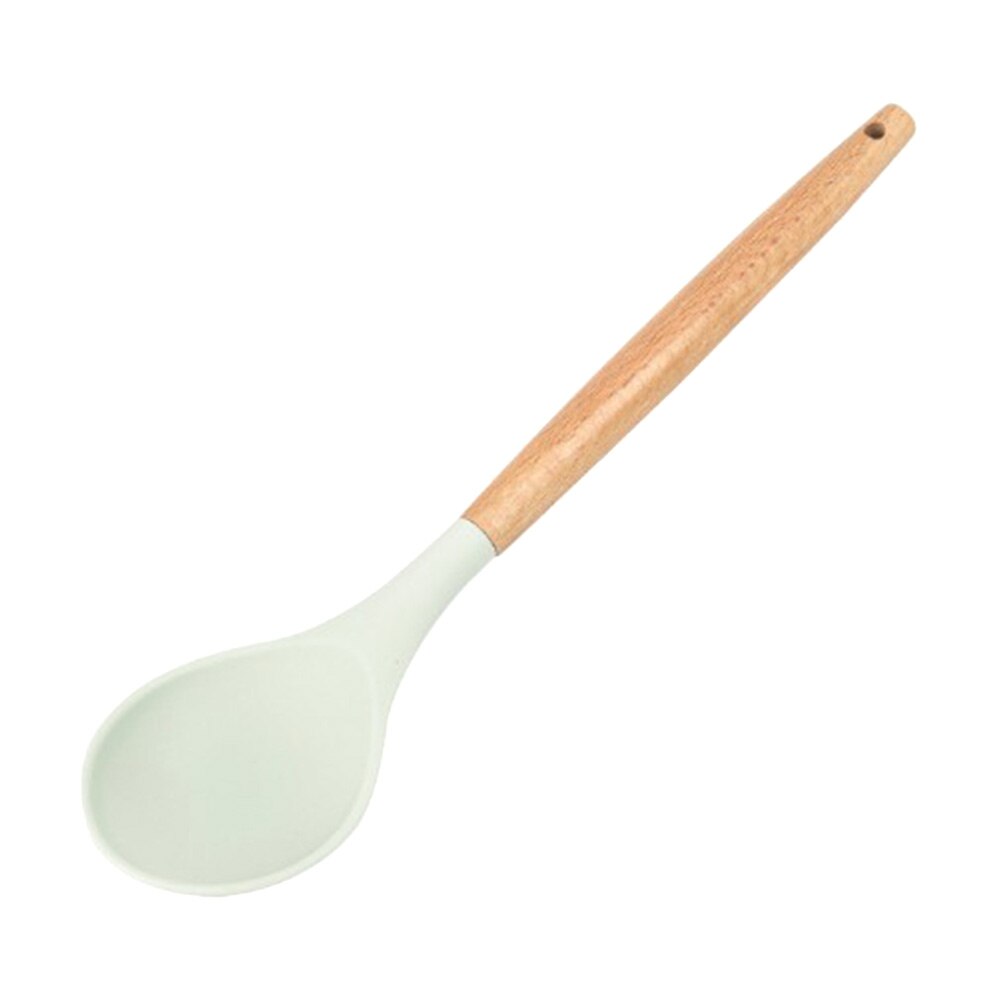 Ustensiles de cuisine ustensiles de cuisine en silicone spatule antiadhésive pelle manche en bois ustensiles de cuisine accessoires de cuisine: 1c