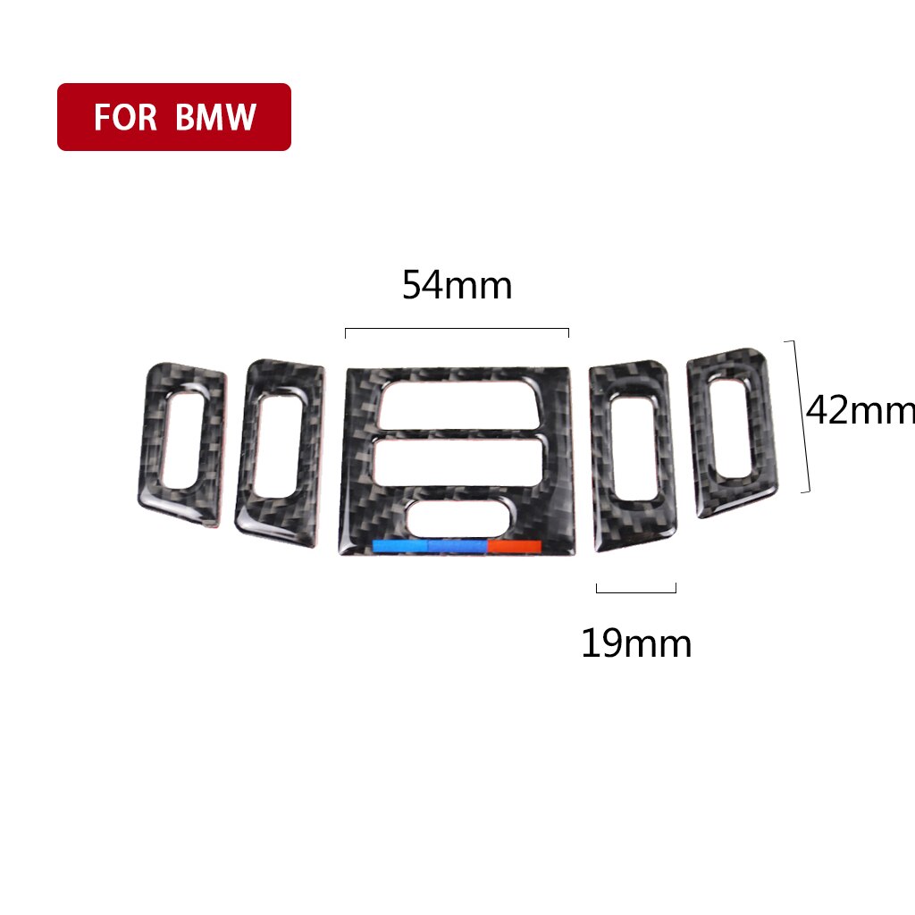 Carbon Fiber Central Air Conditioner Outlet AC Outlet Dashboard Speaker Panel Decor M For BMW E90 E92 E93 3 Series Accessories: A