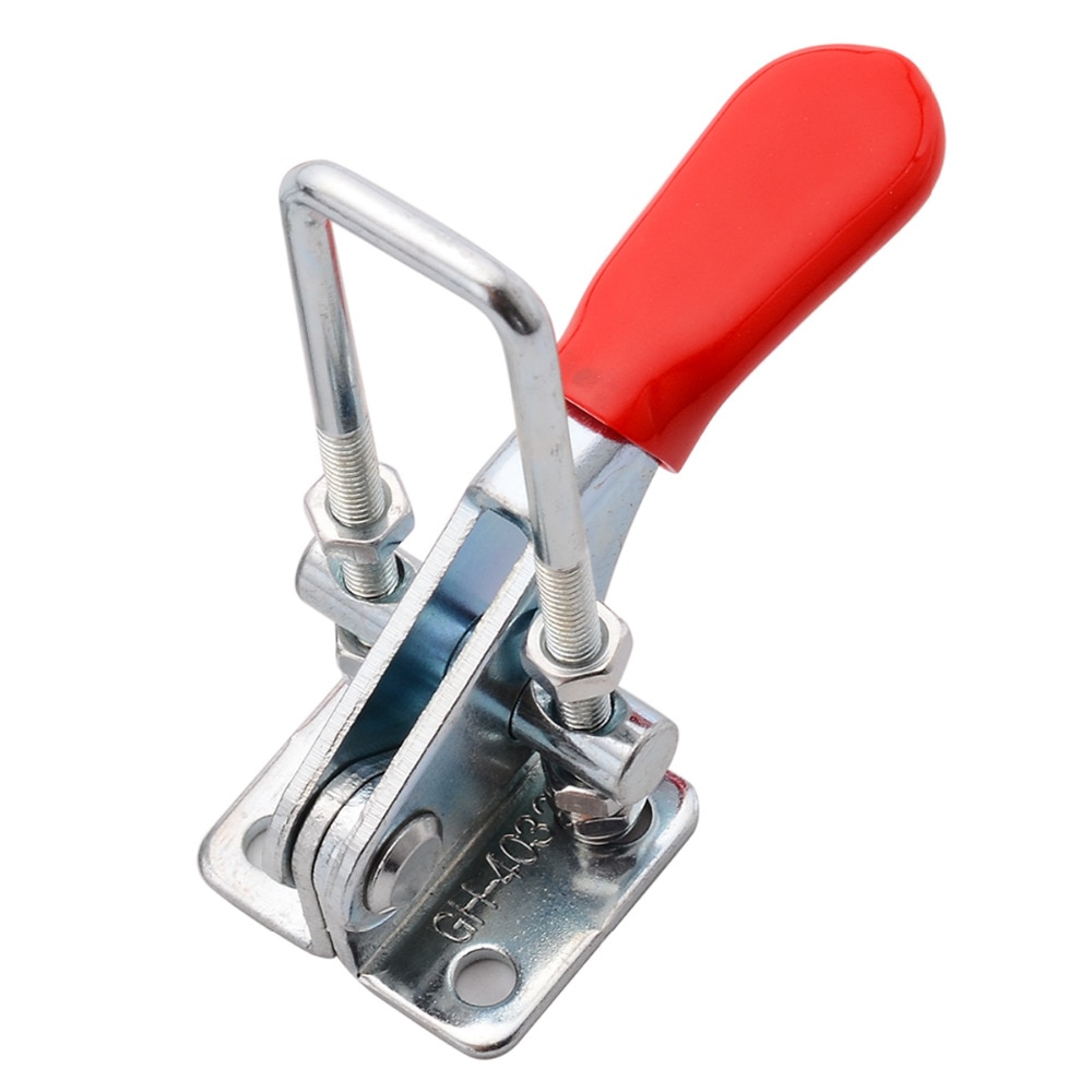 2pcs/lot Adjustable Spring Loaded Toggle Latch Catches Hasp Galvanized Iron Case Box Hasps Locks For Door Furniture Hardware