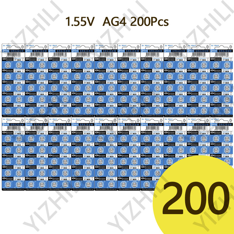 1.55V AG4 LR66 377 LR626 L626F SR626SW 377A 100% oryginalny przycisk baterii do zegarka elektroniczny zegar ruch prezenty: Czerwony