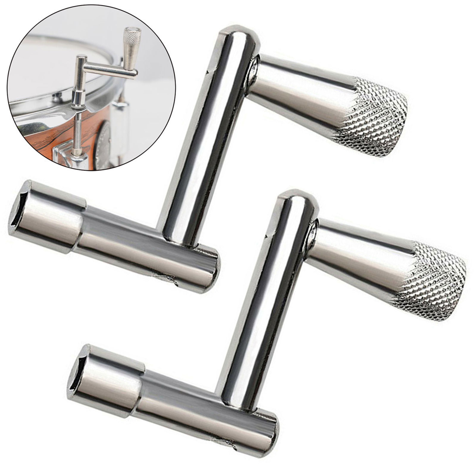4 stks/set Drum Key Tuning Wrench Percussie Deel Hoofd Vervanging Boor Drum Key Handje voor Muziekinstrumenten Percussie