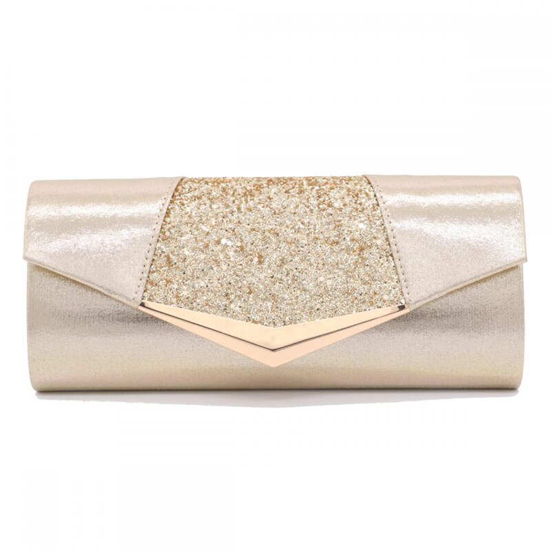 2019 di modo Sacchetti di Frizione Per Le Donne Del Partito di Cerimonia Nuziale Da Sera di Cristallo Paillettes Pochette Borsa Femminile Rosa Argento Portafogli Delle Donne del Sacchetto di borse: Oro