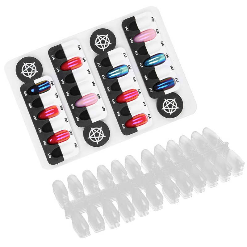 Nail Color Display Board 24 Grids Nail Color Display Board Magnetic Nail Display Rack Color Showing Shelf Card Chart