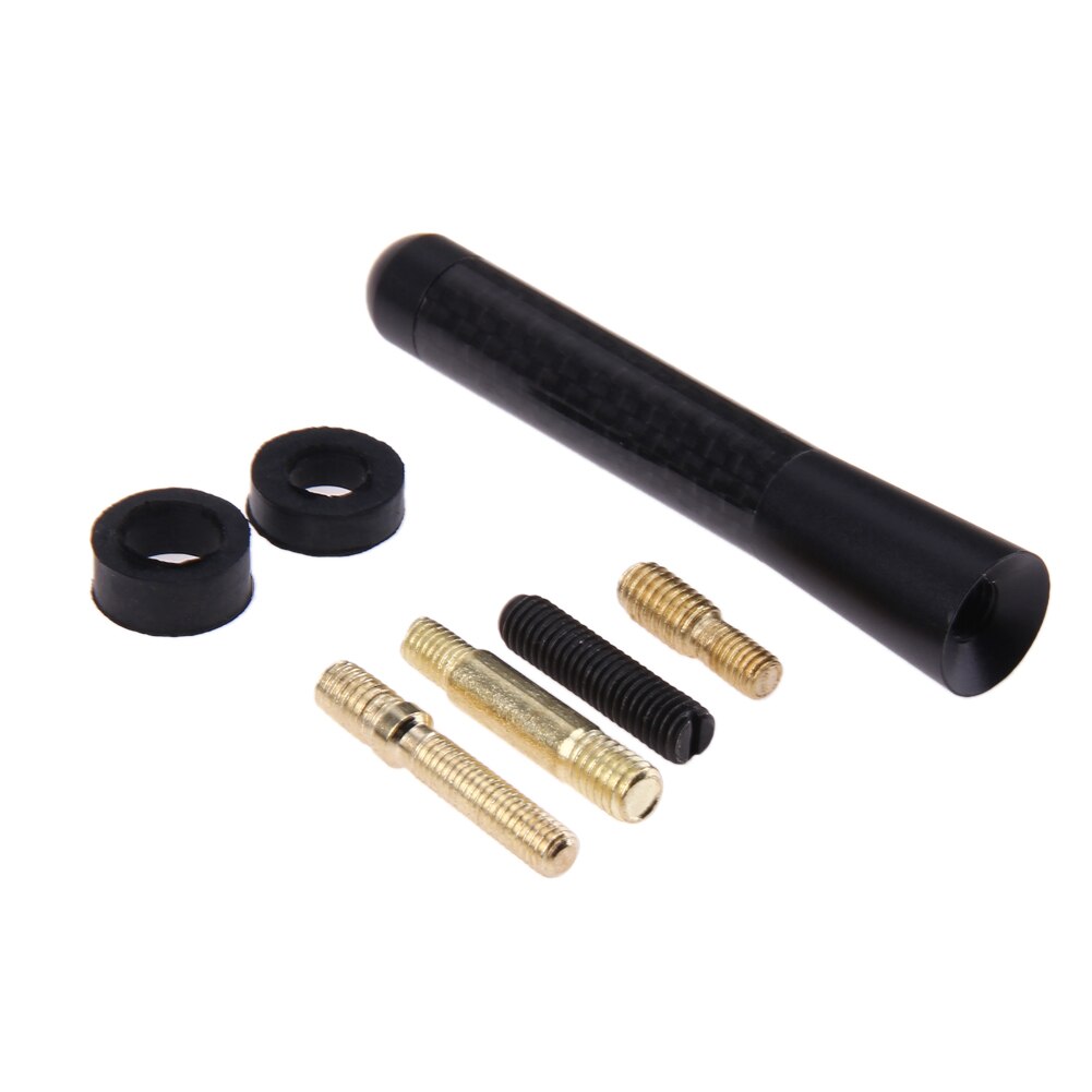 Yleinen fm lyhyt katto auton antenni mini hiilikuitu ruuvi auton fm radio antenni am / fm radiosignaalille ford focus 2 3