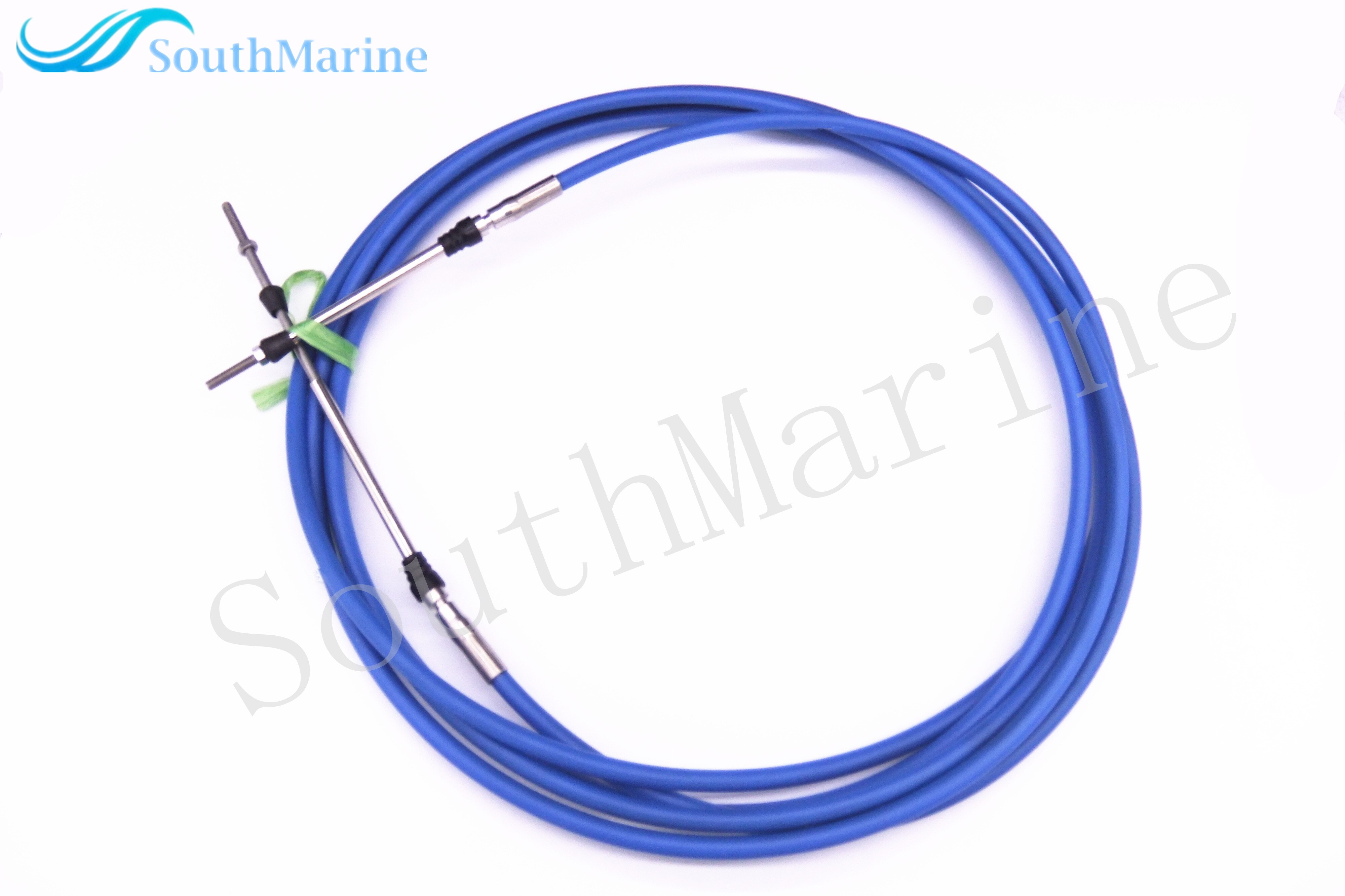 Outboard Engine ABA-CABLE-18-GY Remote Control Throttle Shift Cable 18ft for Yamaha Boat Motor Steering System Blue 5.486m