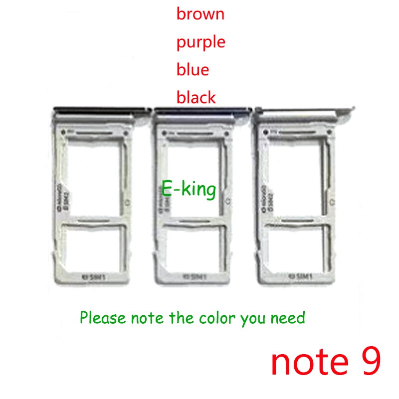 10PCS For Samsung Galaxy Note 5 7 8 9 Sim Card Slot Tray Holder Sim Card Reader Socket