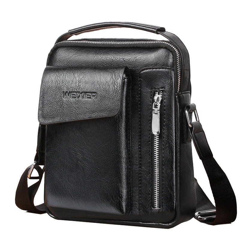 Mannen Tassen Schoudertassen Crossbody Tas Multifunctionele Mannen Handtassen Capaciteit Pu Lederen Tas Voor Man Messenger Bags Tote tas