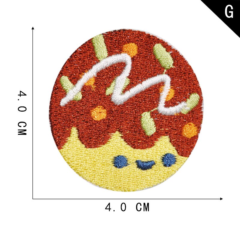 Octopus Sushi Pizza Borduren Patch Strijken Op Japanse Voedsel Leuke Applicaties Kleding Stickers Badges Voor Tassen Schoenen Plakboek: G