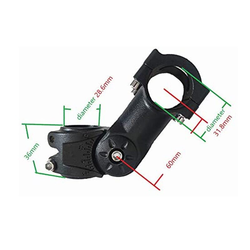 Mostek rowerowy 60 stopni pion lub dolny regulowany wspornik rowerowy 31.8mm kierownica rowerowa rura trzon dla większości rowerów szosowych