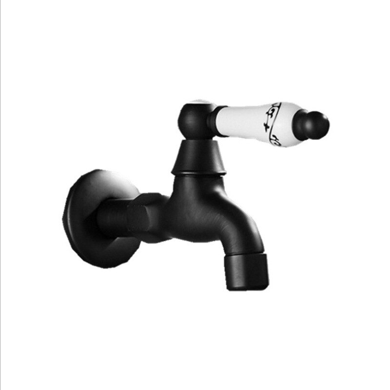 Retro Wall Mounted Single Cold Washing Machine Hand Faucet Quick Opening and Water Nozzle for Bathroom Gardening Mop Pool Tap