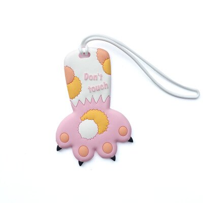 Animal Cartoon Silicagel Bagagelabel Bagage Boarding Tags Leuke Koffer ID Adres Holder Label Reizen Accessoires: Pink