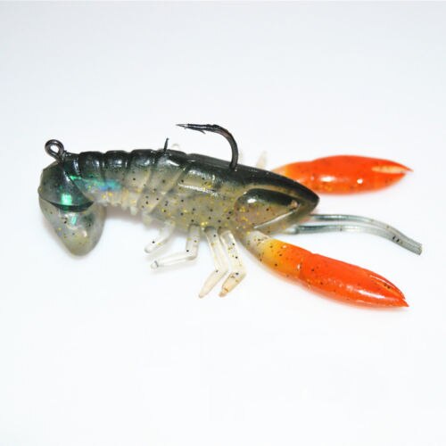 8cm 14g Soft Crawfish Shrimp Lobster Claw Bait Artificial Lure Swimbait O for Fishing enthusiasts