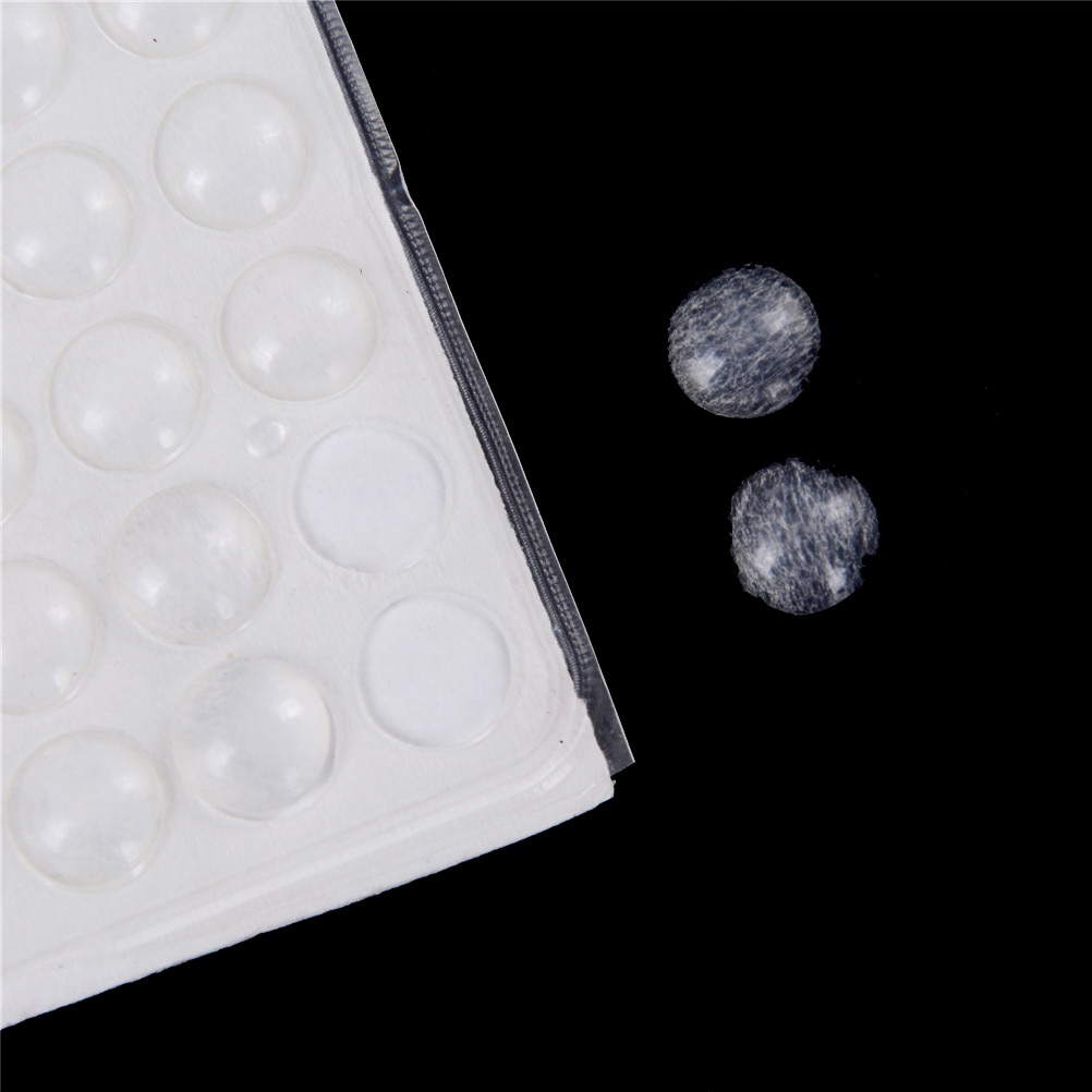 100 st / mycket silikon självhäftande gummifötter pad transparent stötfångare dörr buffert pad självhäftande fötter dynor