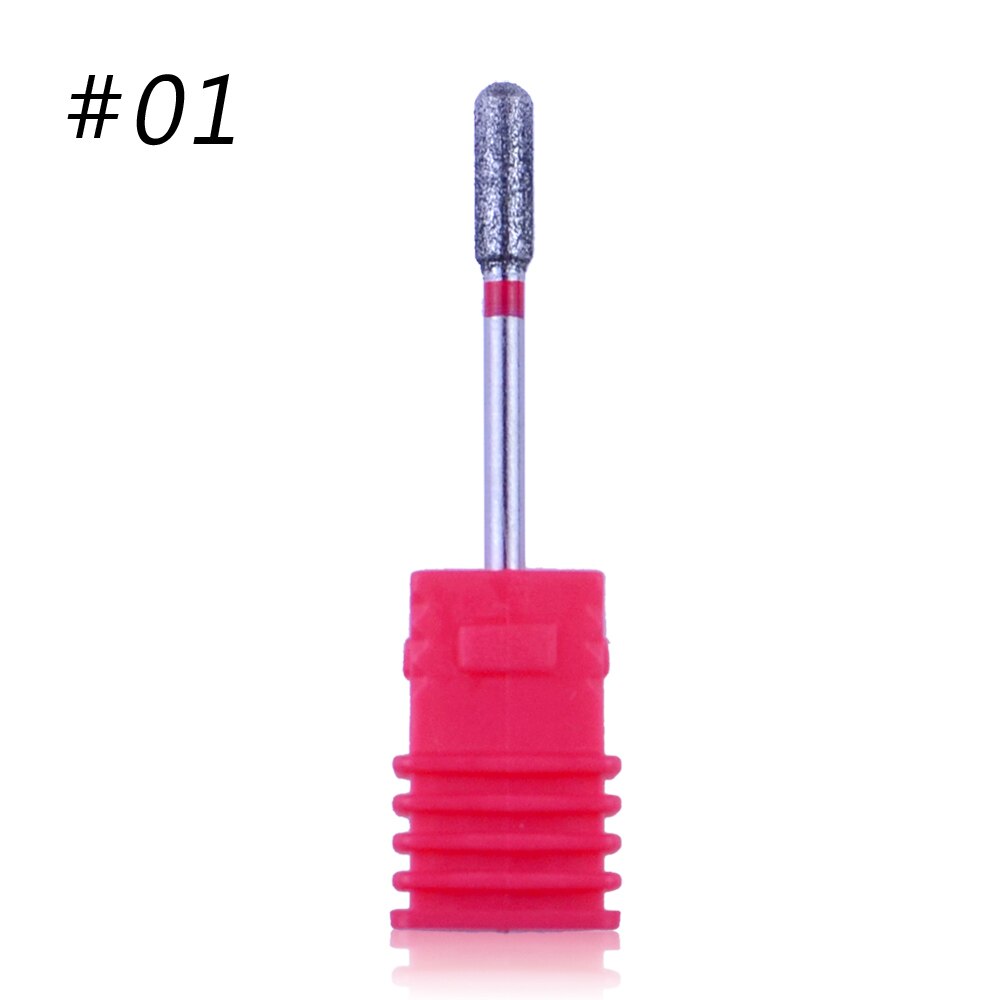 1pcs Diamond Electric Rotate Nail Drill Bits Rotary Milling Cutters Drill Machine Accessories Nail File Cuticle Cutter Tips