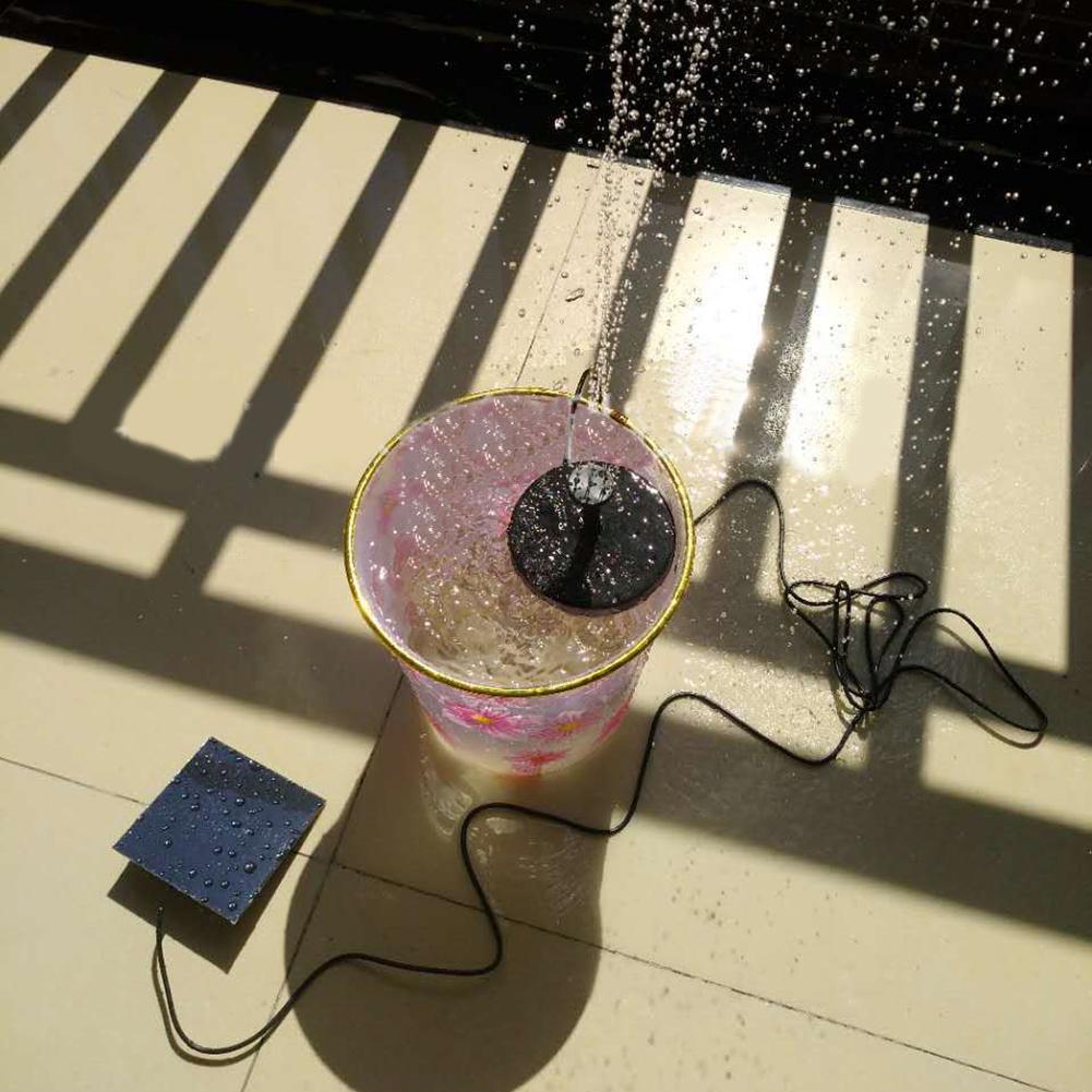 Utomhus solenergi vattenpump flytande panel trädgård vattning pool damm fontän fågelbad flytande vatten fontän pump
