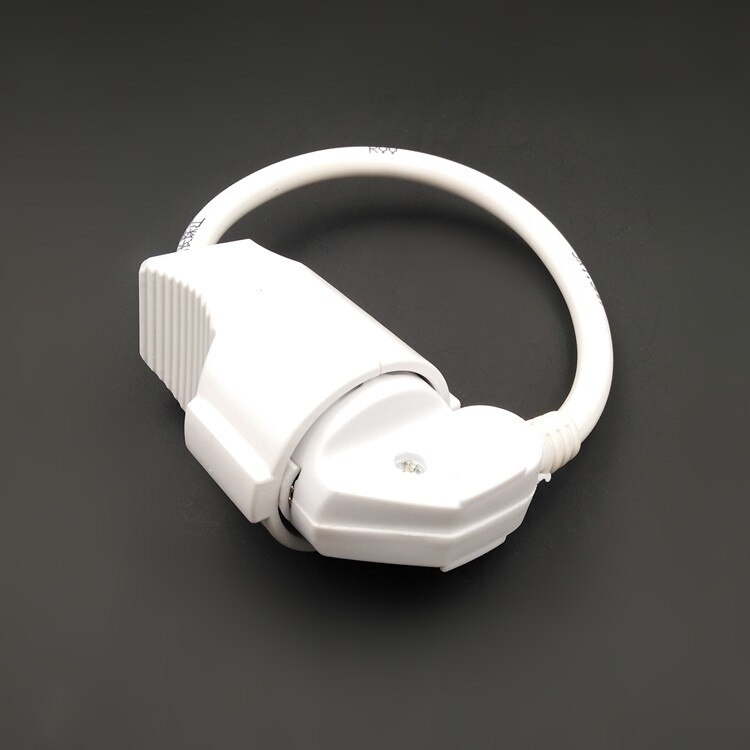 Weiß 0,5 M EU Deutsch steckdose verlängerung Energie kabel IEC320 16A 250 V männlich zu weiblich Server Energie kabel 0,75 platz