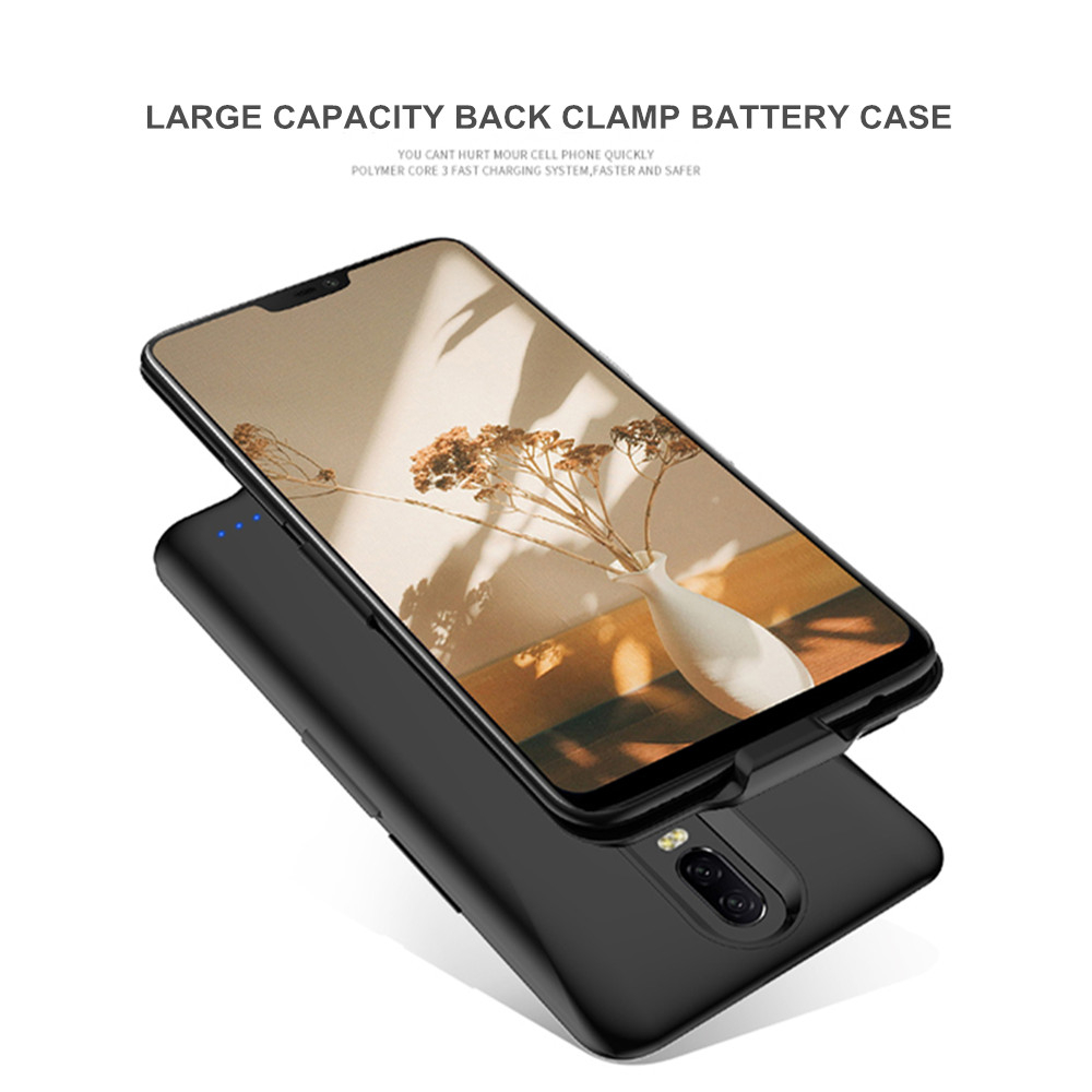 Funda para Xiaomi PocoPhone F1, cargador de batería de mAh, Banco de energía de respaldo, a prueba de golpes, clip trasero, funda de carga de batería, 5000