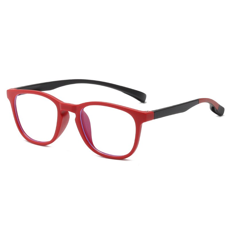 Simvey Silicone Kids Anti Blue Light Glasses Classic Boy Girls Square Computer Glasses Anti Eye Strain Headache Gaming Glasses: C2