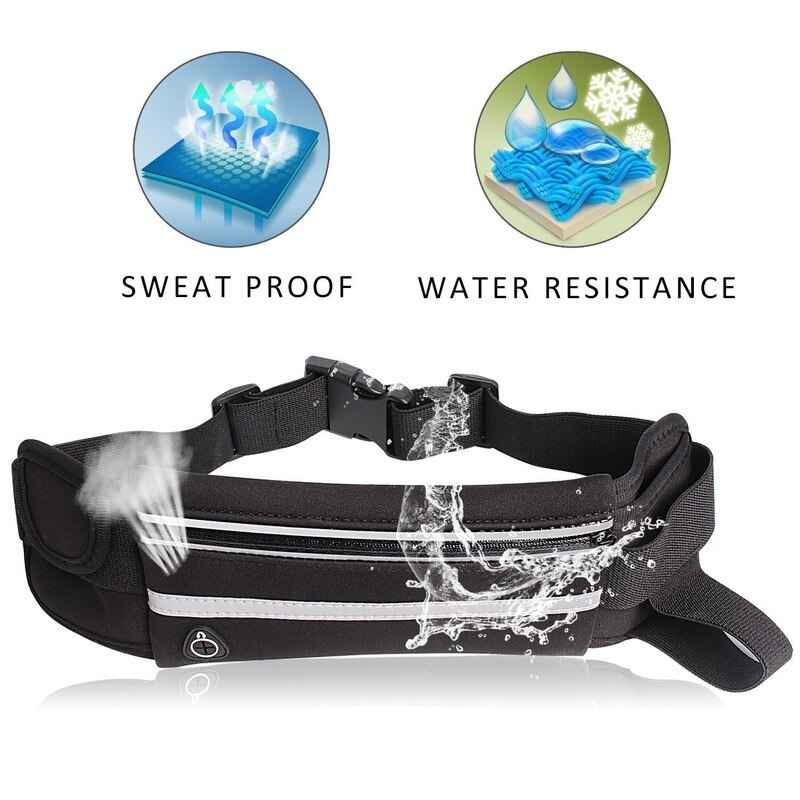 Sports Bag Running Waist Bag Belt Pocket Jogging Portable Waterproof Cycling Bum Waistbag Men Women Travel Sport Pouch