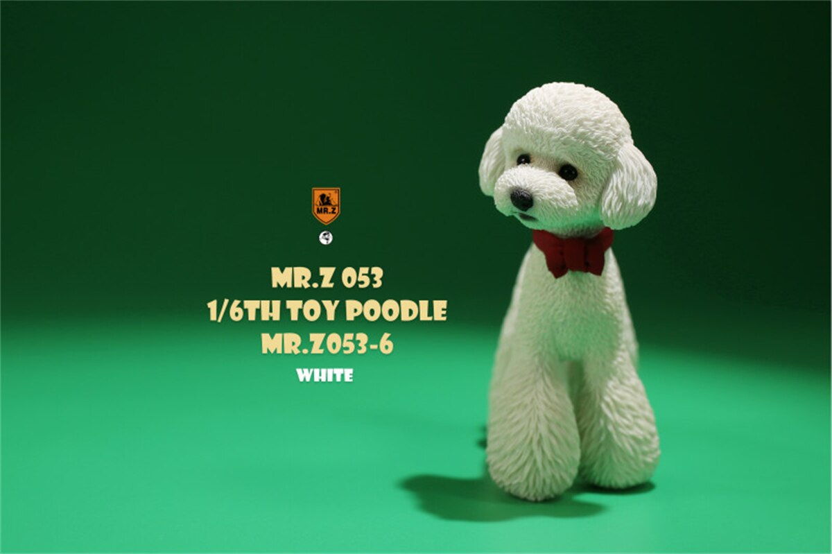 Mr.Z Studio 1:6 Schattige Speelgoed Poedel Hond Pet Figuur Canidae Diermodel Speelgoed Collector Simulatie Teddy Bureau Decoratie Mini