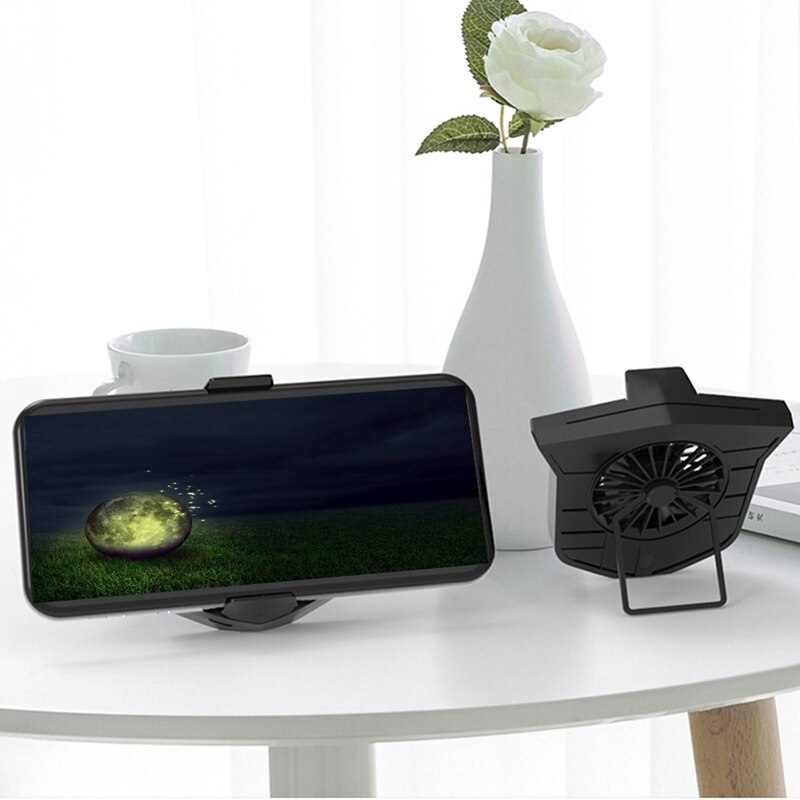 Ventilador de refrigeración para teléfono móvil, soporte de almohadilla de juego, radiador de ventilador para iPhone, Huawei, Xiaomi, tableta Smartphone