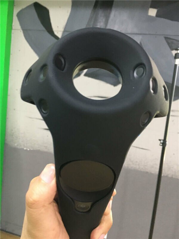 SILICONE CASE COVER SHELL FOR HTC VIVE CONTROLLER VR GLASSES PROTECTIVE CASE: controller case BK