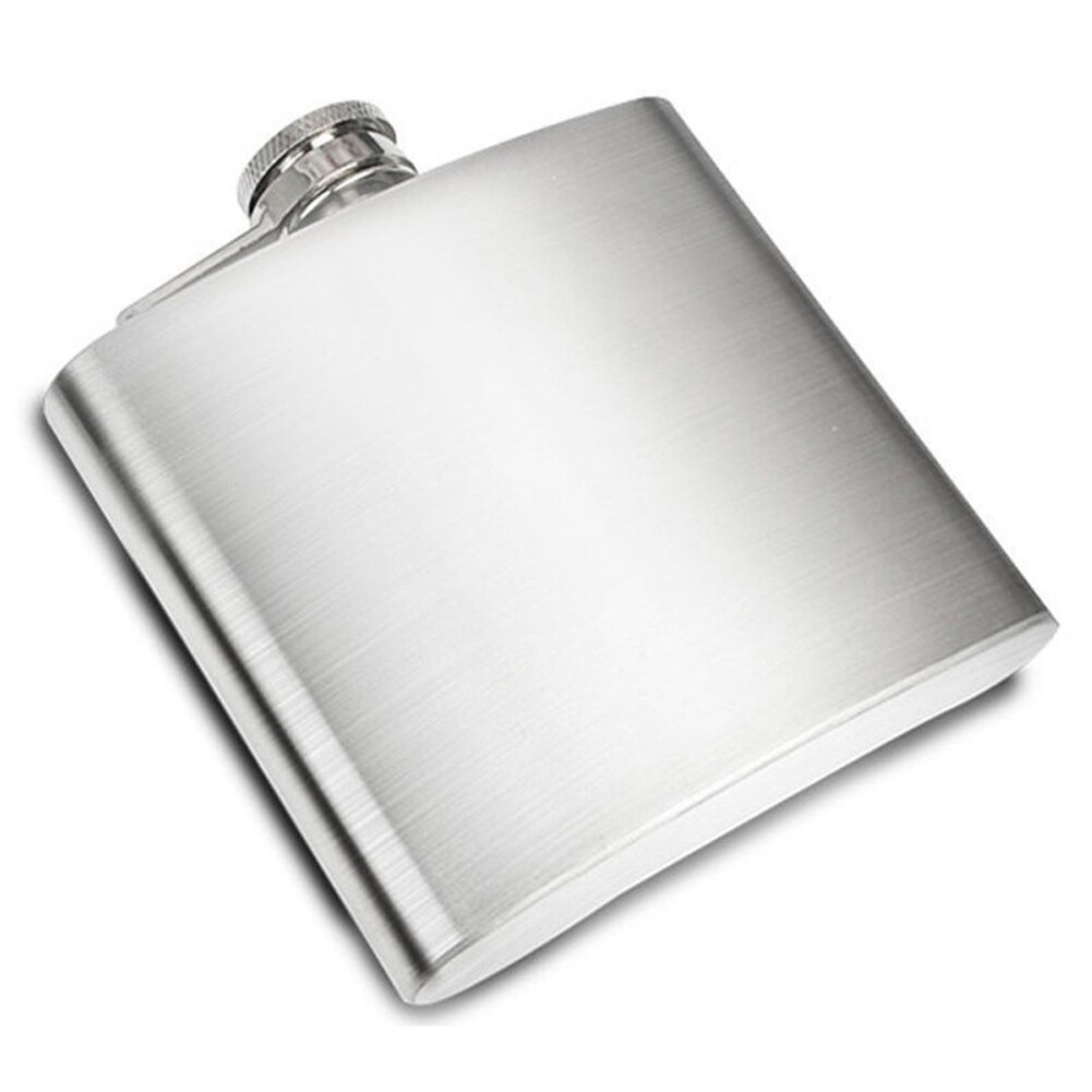 Portable 4oz Stainless Steel Hip Flask Alcohol Whiskey Liquor Wine Pot Bottle