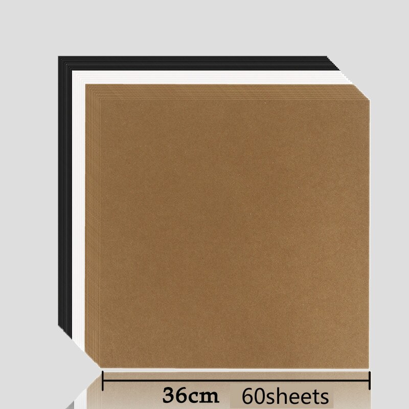 Carte postale carrée vierge, papier Kraft, 250g, dessin à la main, Graffiti, bricolage, marron blanc, carte de vœux, en carton dur épais