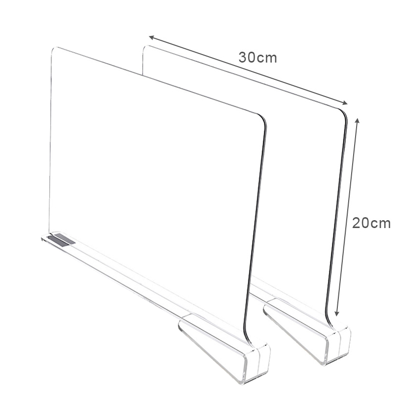 Schrank Trennwände Veranstalter klar Acryl Trennwand verstellbare Kleider schrank Regal Trennwand Kleidung klass ifi zierte Lagerung: Grün