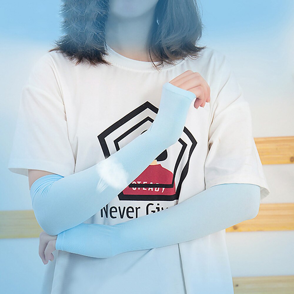 Arm Sleeves UV Protection Arms Covers Sunblock For Cycling 1Pair Protective Flexible