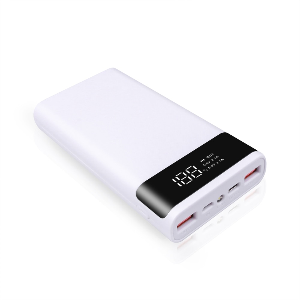 Dual USB Micro USB Type C Power Bank Shell 5V DIY 6*18650 Case Battery Charge Storage Box Without Battery