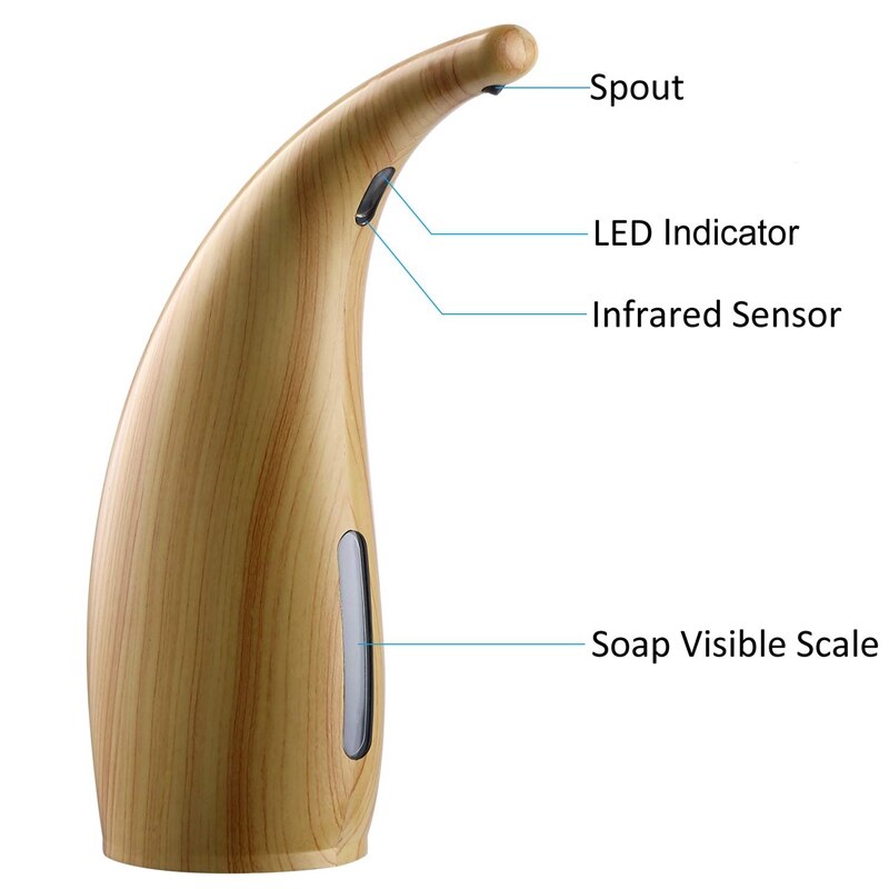 Automatic Soap Dispenser Touchless Soap Dispenser 10.25Oz Hands Free Fingerprint And Free From Infrared Interference Dish Soap