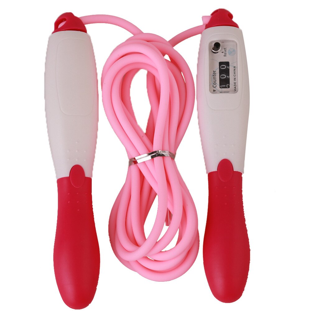 Springseile Mit Zähler 1PC Fitness Ausrügestochen Einstellbare Geschwindigkeit Zählen springen Überspringen Seil Sport Fitness Zubehör
