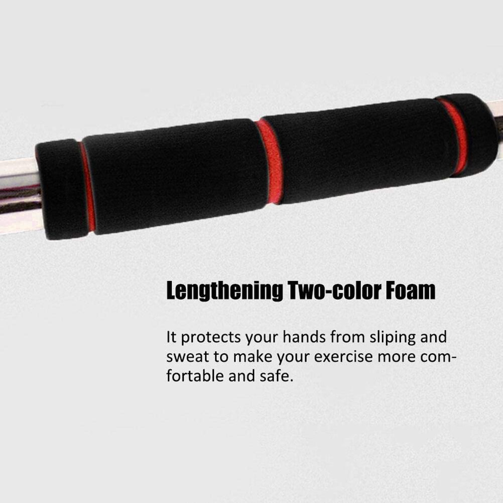Chin Up Bar Thicken Practical Portable Durable Heavy Duty Home Doorway Pull-ups Exercise Bar Fitness Pole Chin Up Bar 80-130cm